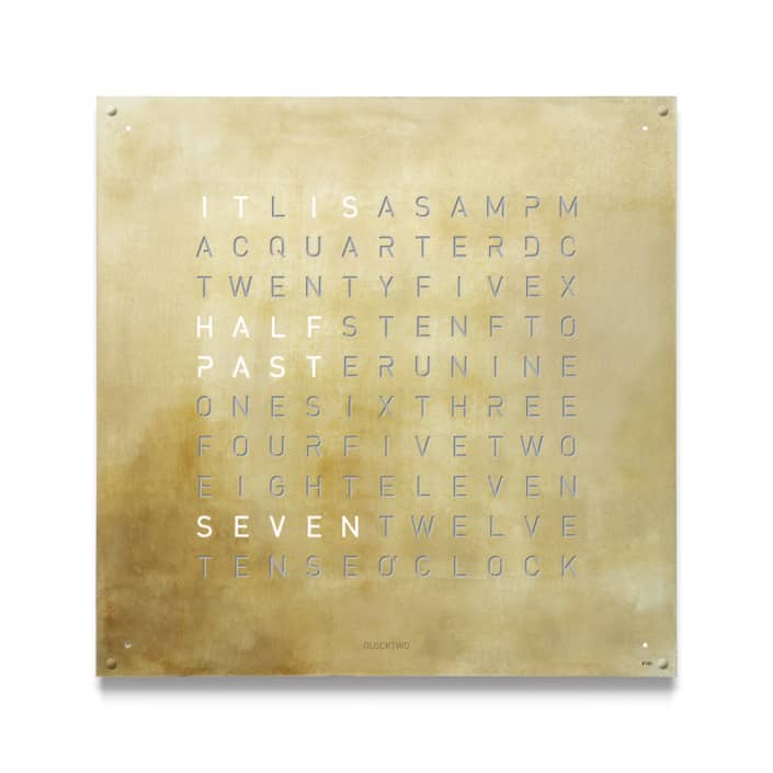 Qlocktwo 180 silvergold